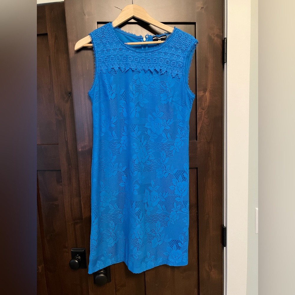 Karl Lagerfeld lined knee length sheath dress